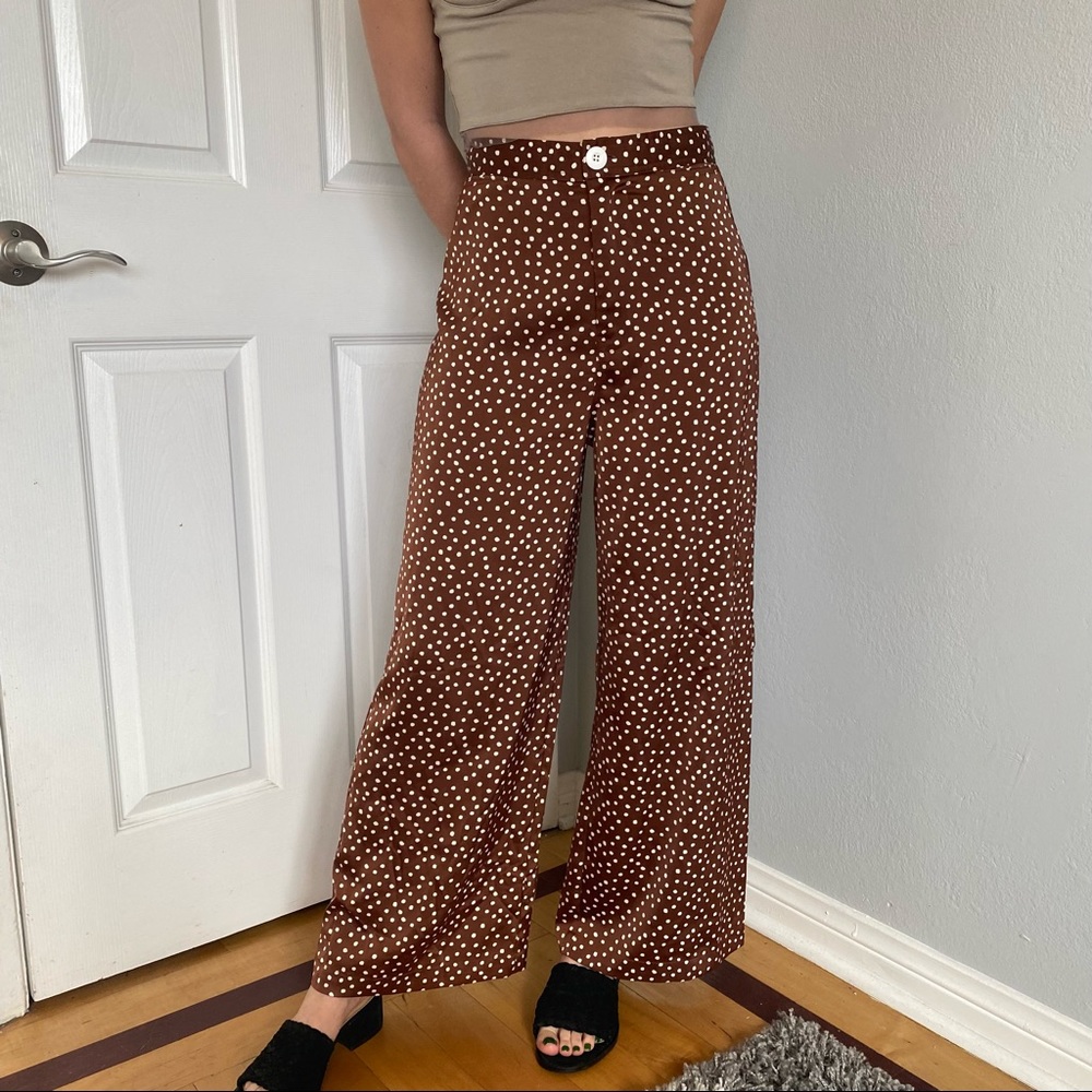 Urban outfitters polka dot silk pants